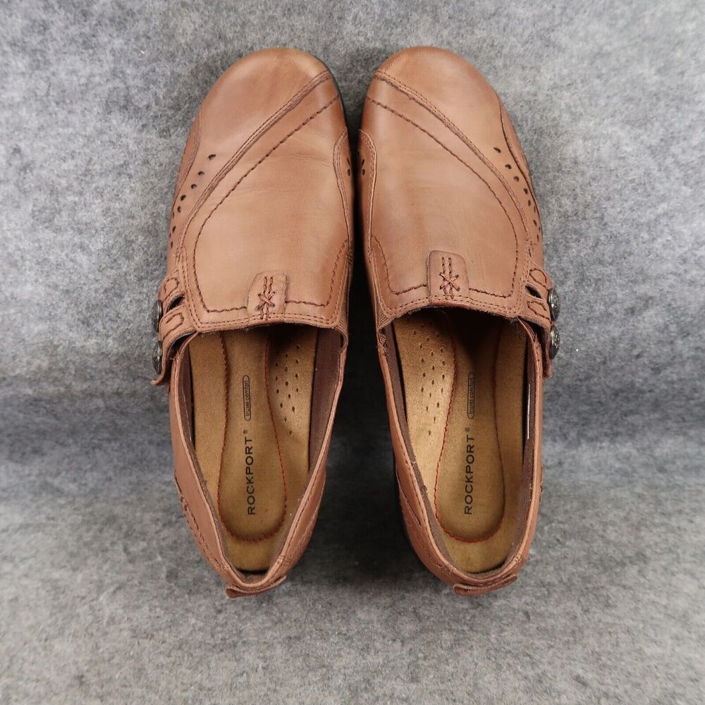 Rockport Shoes Womens 8.5 Daisey Slip On Comfort Leather Artisan Walking Classic - Picture 6 of 13